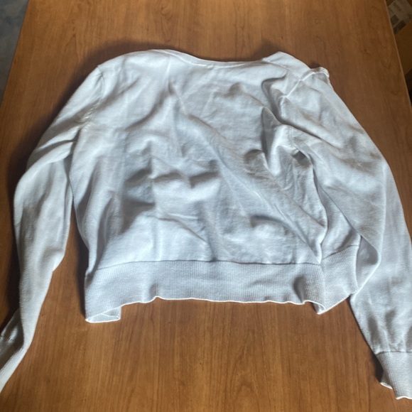H&M BASICS WHITE CARDIGAN SIZE MEDIUM - Picture 3 of 3